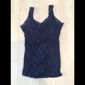 M Rena Black Women’s Lace Camisole Tank Top